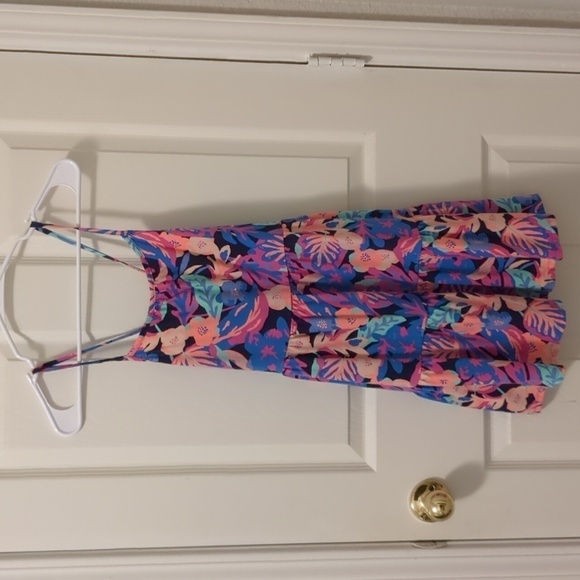 Cat & Jack Other - Cat & Jack tropical cross back dress girls size large 10/12